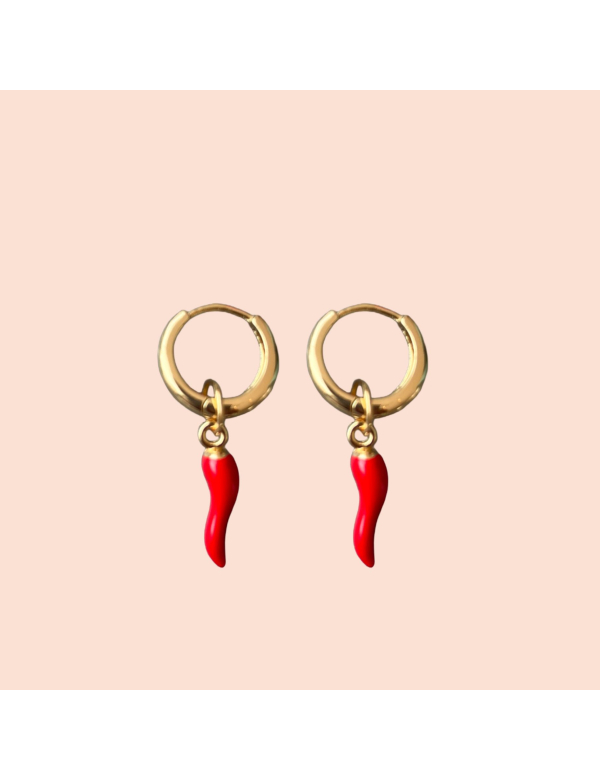 Hot Pepper Hoops